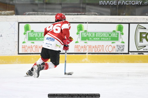 2023-01-29 Valpellice Bulldogs U19-Hockey Trento 05275 Tommaso Battelli